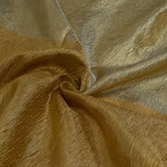 Gold/Antique Color Chanderi Tissue Crush 2D Fabric