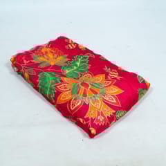 Rani Color Dola Silk Jacquard Printed Fabric