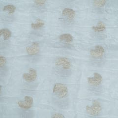 Dyeable Dola Silk Embroidered Fabric