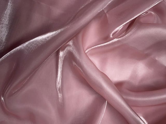 Baby Pink Color Jimmy Choo Organza Fabric