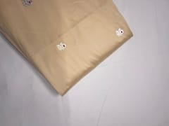 Cream Floral Buti Embroidery Taffeta Silk Fabric
