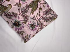 Light Pink Floral Georgette Fabric