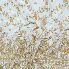 Dyeable Crepe Embroidered Fabric