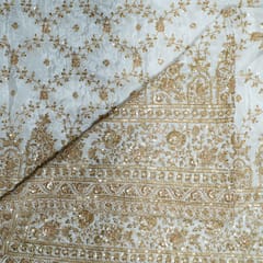 Dyeable Crepe Embroidered Fabric