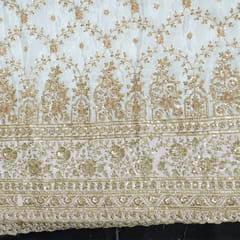 Dyeable Crepe Embroidered Fabric