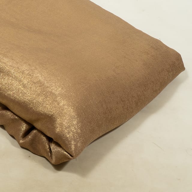 Beige Color Turkish Georgette Foil Fabric