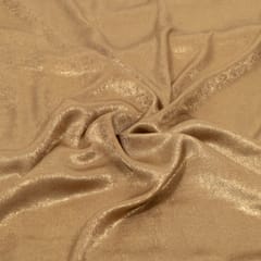 Beige Color Turkish Georgette Foil Fabric