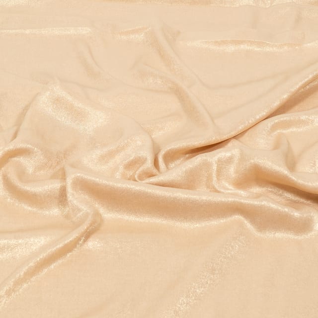 Fawn Color Turkish Georgette Foil Fabric