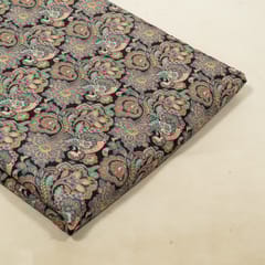 Black Color Corduroy Printed Fabric