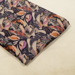 Black Color Corduroy Printed Fabric