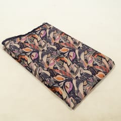 Black Color Corduroy Printed Fabric