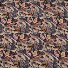 Black Color Corduroy Printed Fabric