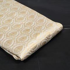 Dyeable Pure Brocade Silk Fabric
