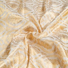 Dyeable Pure Brocade Silk Fabric