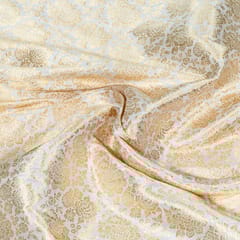 Dyeable Pure Brocade Silk Fabric