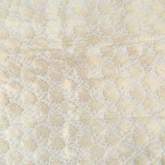 Dyeable Pure Brocade Silk Fabric