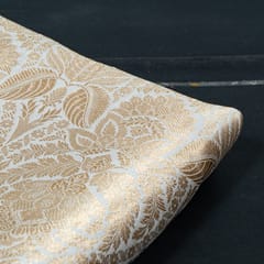 Dyeable Pure Brocade Silk Fabric