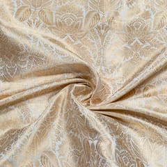 Dyeable Pure Brocade Silk Fabric
