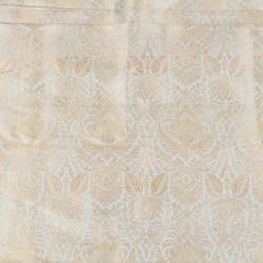 Dyeable Pure Brocade Silk Fabric