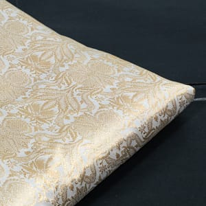 Dyeable Pure Brocade Silk Fabric
