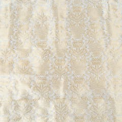 Dyeable Pure Brocade Silk Fabric