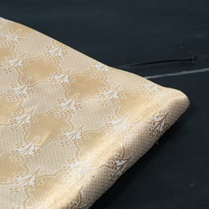 Dyeable Pure Brocade Silk Fabric