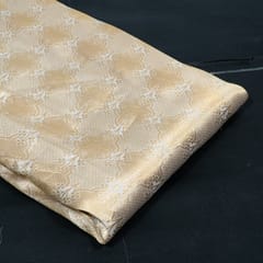 Dyeable Pure Brocade Silk Fabric