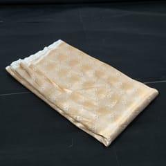 Dyeable Pure Brocade Silk Fabric
