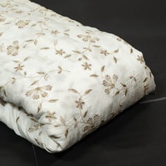 Dyeable Dola Silk Embroidered Fabric