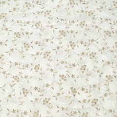 Dyeable Dola Silk Embroidered Fabric