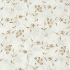 Dyeable Dola Silk Embroidered Fabric