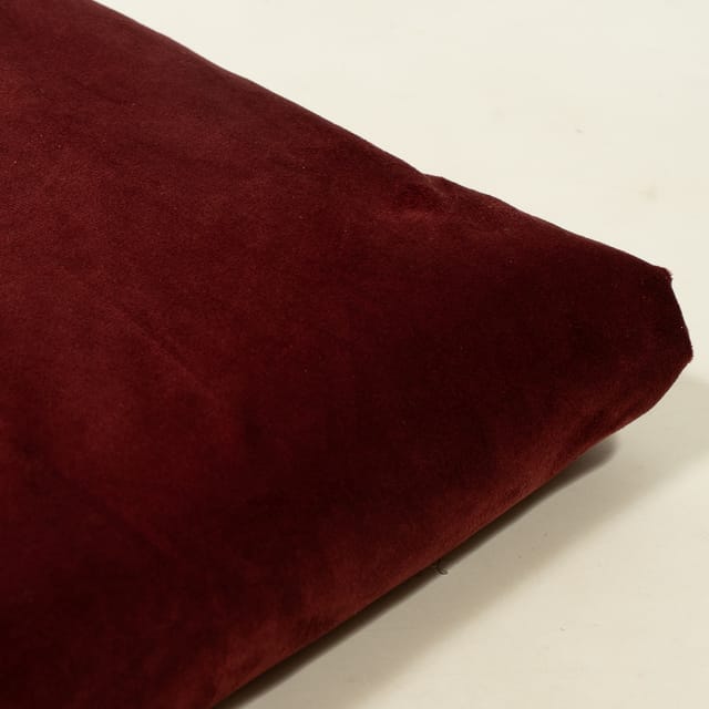 Maroon Color Suede Fabric
