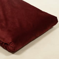 Maroon Color Suede Fabric