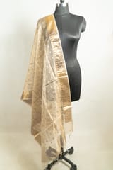 Dyeable Tissue Dupatta with Golden border