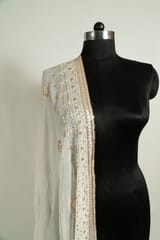 Dyeable Georgette Sequins Embroidered Dupatta