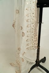 Dyeable Georgette Sequins Embroidered Dupatta