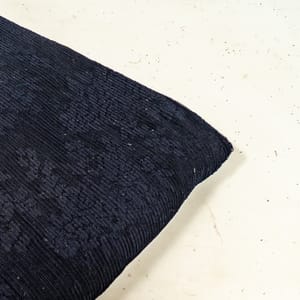 Black Floral self Design Lycra Net Fabric