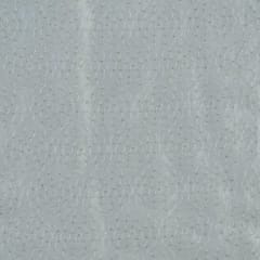 Dyeable Chinon Thread and Sequins Embroidered Fabric (1.50Meter Cut Piece)