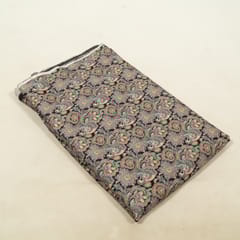 Black Color Corduroy Printed Fabric (2.50Meter Cut Piece)