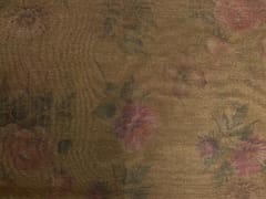 Mustard Floral Tissue Embroidery Fabric