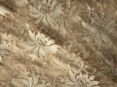 Light Gold Floral Shantley Net Fabric