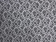 White Floral Shantley Net Fabric