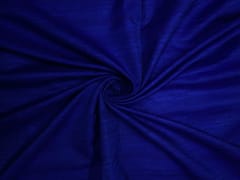 Royal Blue Plain Matka Silk Fabric