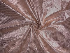 Peach Dots Lame Fabric