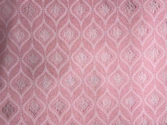 Peach Abstract Floral Cotton Chikan Fabric