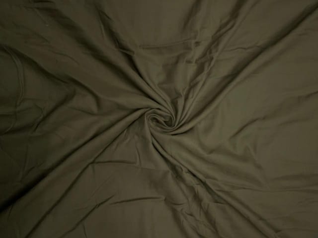 Olive Plain Cotton Fabric