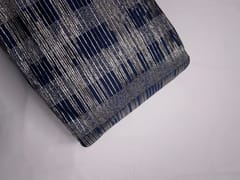 Navy Blue Plated Design Fabric