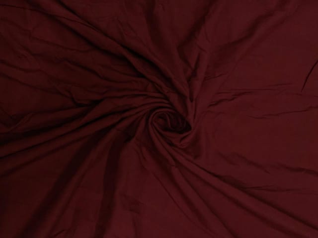 Maroon Plain Cotton Fabric