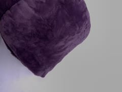 Lilac Color Imported Plain Rabbit Fur Fabric