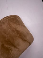 Light Brown Imported Plain Rabbit Fur Fabric